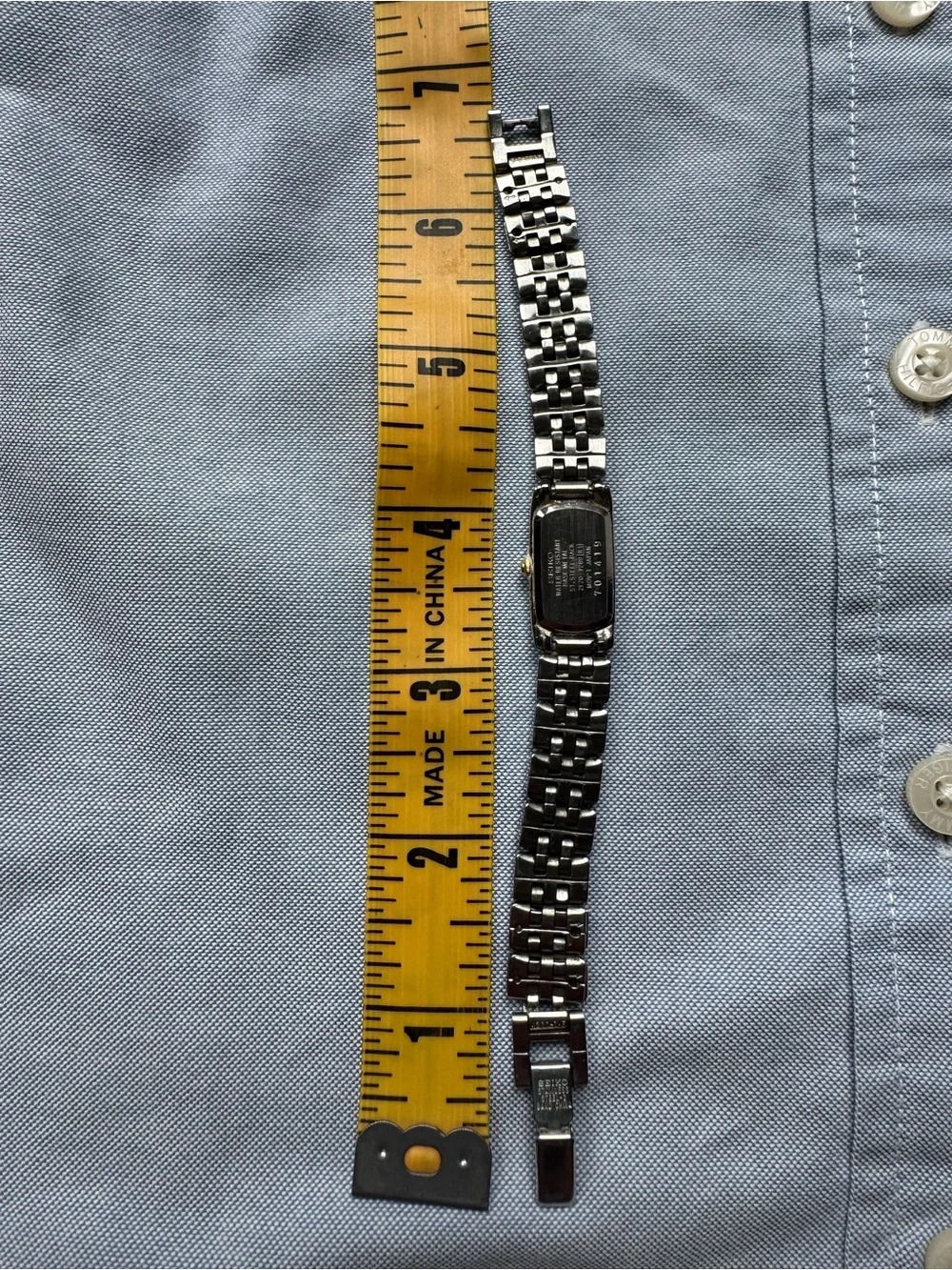 🔥VINTAGE SEIKO Tank watch Y2K RARE two tone sz XS Price Firm